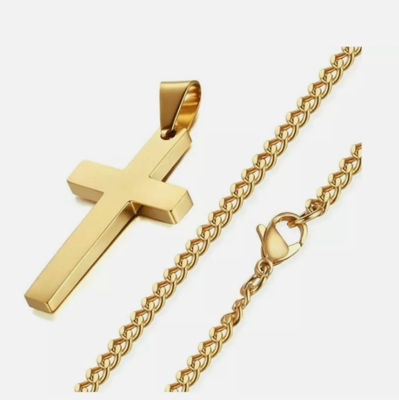 Men Cross Necklaces Pendants Stainless Steel - Picture 6 of 15